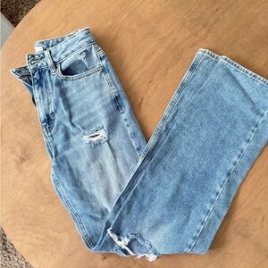 Pac Sun Distressed 90s boyfriend Blue Jeans